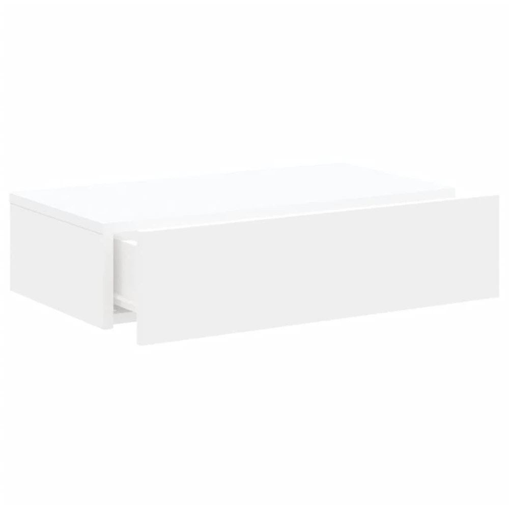 TV staliukas Televizoriaus spintelė su LED lemputėmis, balta, 60x35x15,5cm