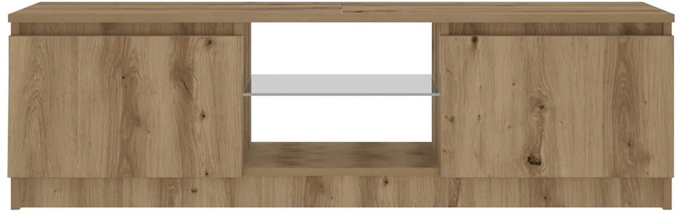 TV staliukas televizoriaus spintelė su LED lemputėmis Artisan ąžuolas
