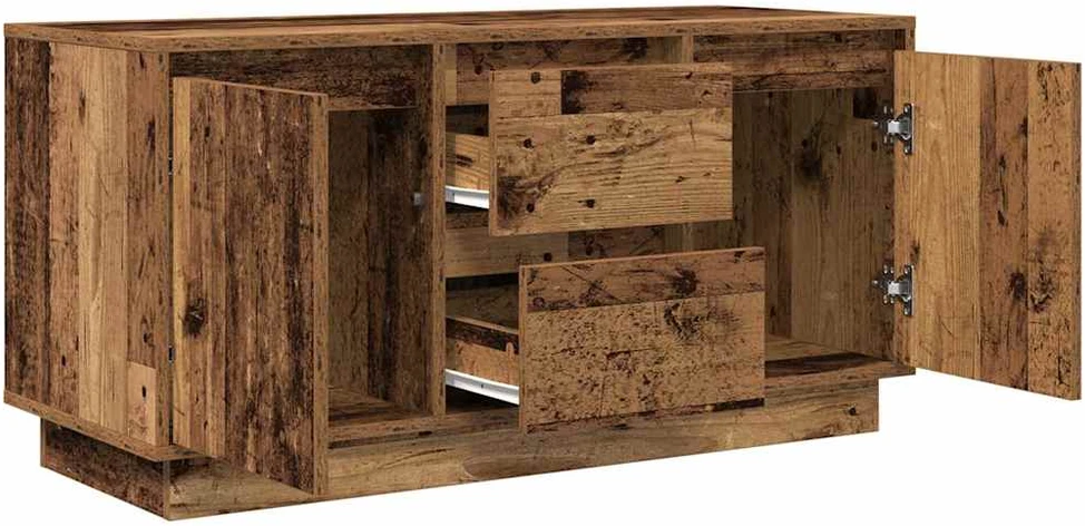 TV staliukas Televizoriaus spintelė su LED, medienos, 100x41x50 cm