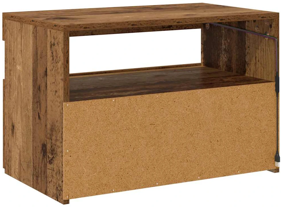 TV staliukas Televizoriaus spintelė su LED, medienos, 60x35x40cm, mediena