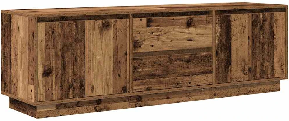 TV staliukas Televizoriaus spintelė su LED, medienos, 160,5x41x50 cm