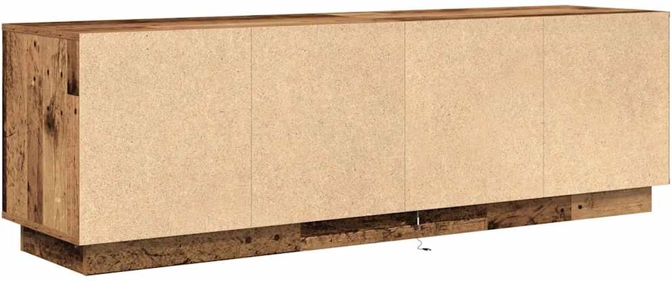 TV staliukas Televizoriaus spintelė su LED, medienos, 160,5x41x50 cm