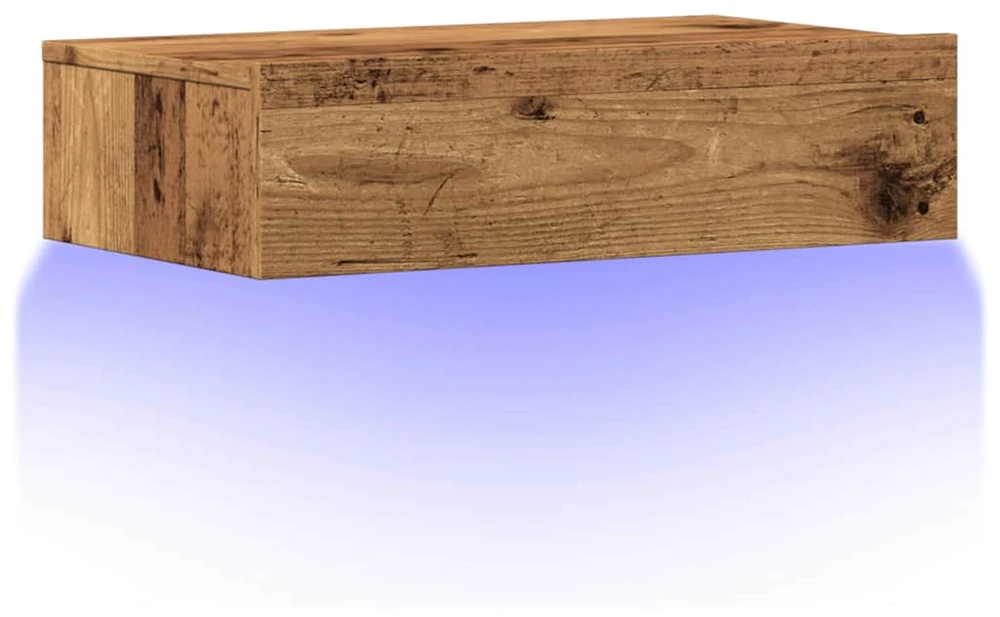 TV staliukas Televizoriaus spintelė su LED, medienos, 60x35x15,5cm