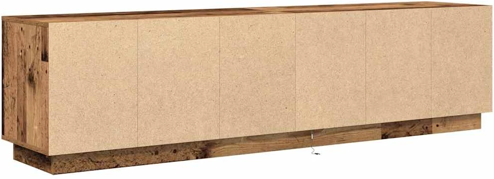 TV staliukas Televizoriaus spintelė su LED, medienos, 193,5x41x50 cm