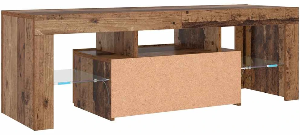 TV staliukas Televizoriaus spintelė su LED, medienos, 120x36,5x40cm, mediena