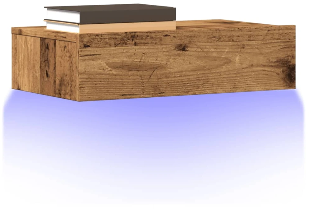TV staliukas Televizoriaus spintelė su LED, medienos, 60x35x15,5cm
