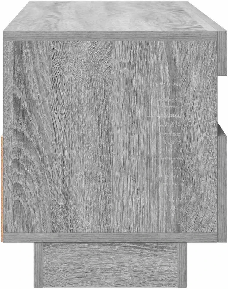 TV staliukas Televizoriaus spintelė su LED, pilka ąžuolo, 100x35x40cm