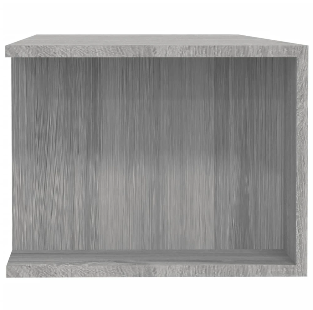 TV staliukas Televizoriaus spintelė su LED, pilka ąžuolo, 135x39x30cm