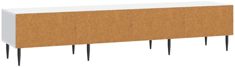 TV staliukas Televizoriaus spintelė su stalčių Balta 147 x 34,5 x 30 cm