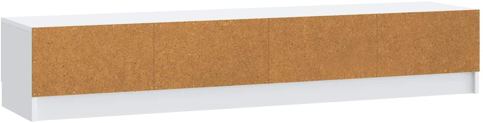 TV staliukas Televizoriaus spintelė su stalčių Balta 147 x 34,5 x 27 cm