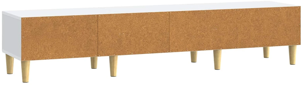 TV staliukas Televizoriaus spintelė su stalčių Balta 147 x 34,5 x 30 cm