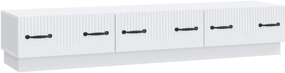 TV staliukas Televizoriaus spintelė su stalčių Balta 147 x 34,5 x 27 cm