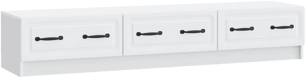 TV staliukas Televizoriaus spintelė su stalčių Balta 147 x 34,5 x 27 cm
