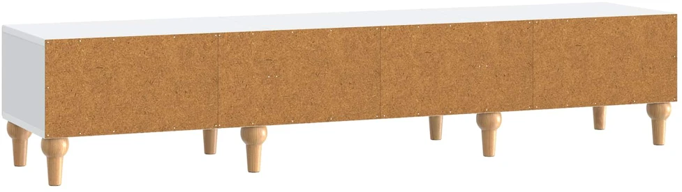 TV staliukas Televizoriaus spintelė su stalčių Balta 147 x 34,5 x 30 cm
