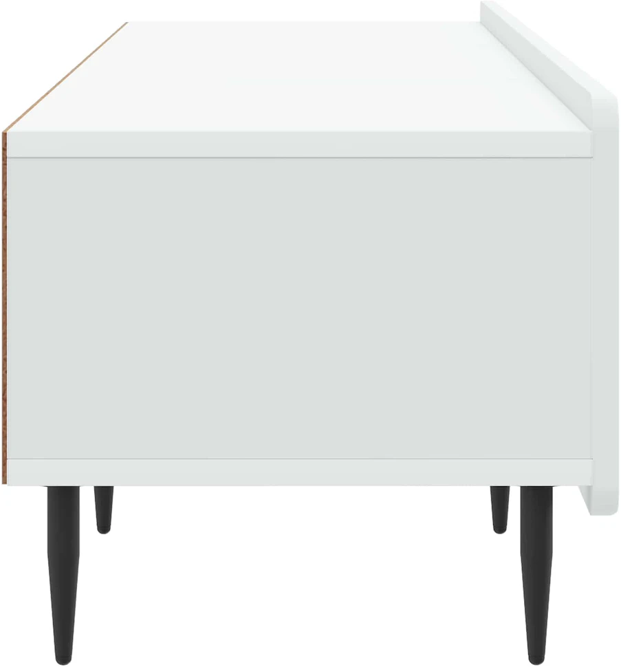 TV staliukas Televizoriaus spintelė su stalčių Balta 147 x 34,5 x 32 cm
