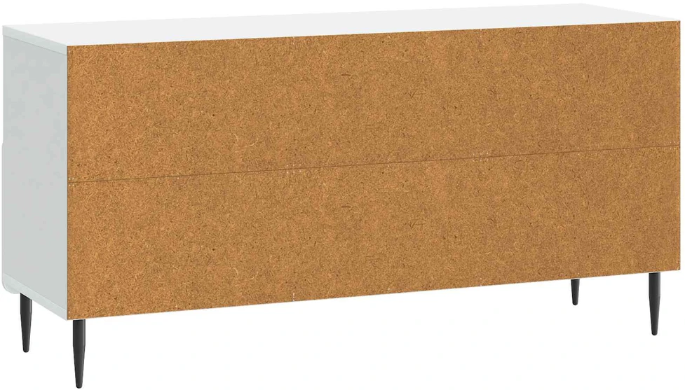 TV staliukas Televizoriaus spintelė su stalčių Balta 102 x 34,5 x 50 cm