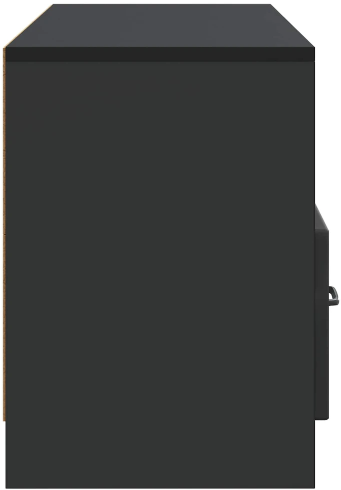 TV staliukas Televizoriaus spintelė su stalčių Juoda 102 x 34,5 x 47 cm