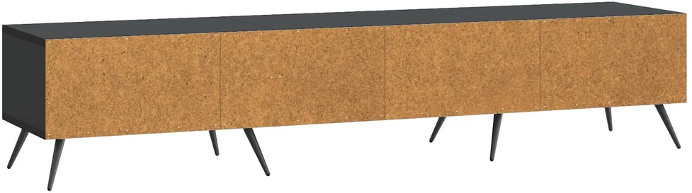 TV staliukas Televizoriaus spintelė su stalčių Juoda 147 x 34,5 x 30 cm
