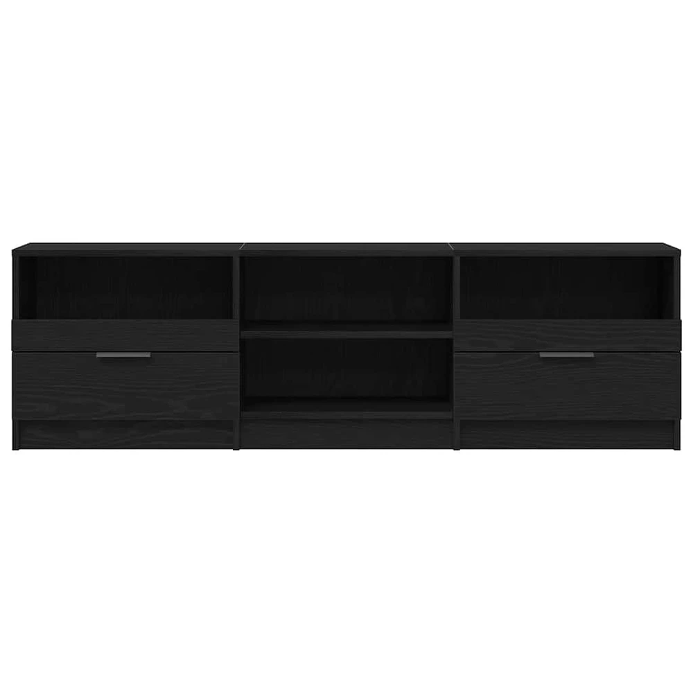 TV staliukas Televizoriaus spintelė 150 x 33,5 x 45 cm Juodas ąžuolas