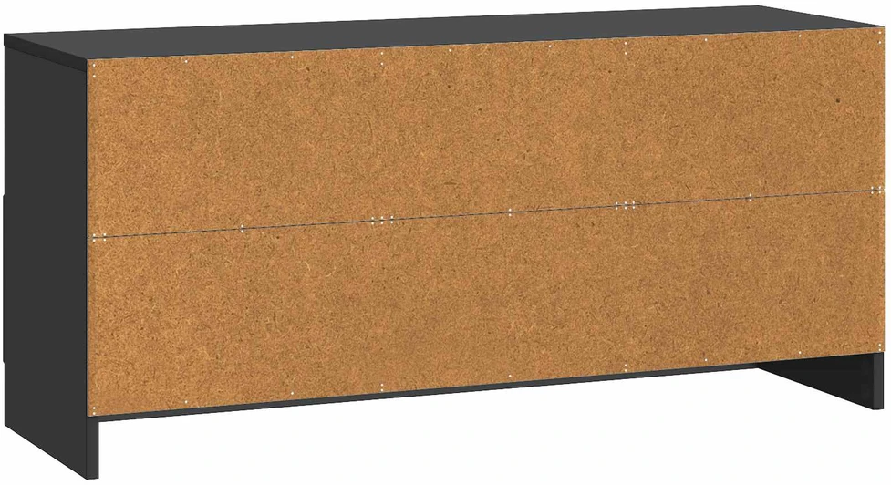 TV staliukas Televizoriaus spintelė su stalčių Juoda 102 x 34,5 x 47 cm