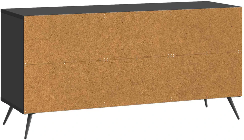 TV staliukas Televizoriaus spintelė su stalčių Juoda 102 x 34,5 x 50 cm
