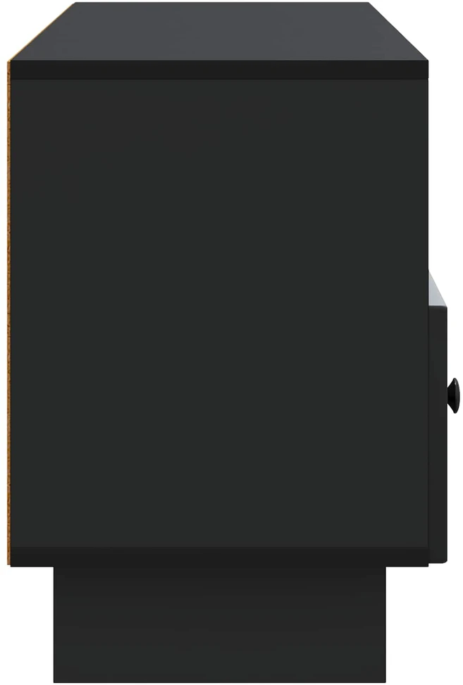 TV staliukas Televizoriaus spintelė su stalčių Juoda 102 x 34,5 x 50 cm