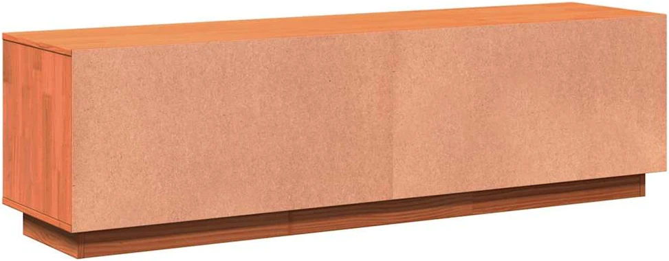 TV staliukas Televizoriaus spintelė, vaško ruda, 140x35x40cm, pušies masyvas