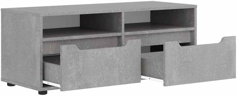 TV staliukas televizoriaus spintelė VISNES Betoninė pilka 100x40x38 cm