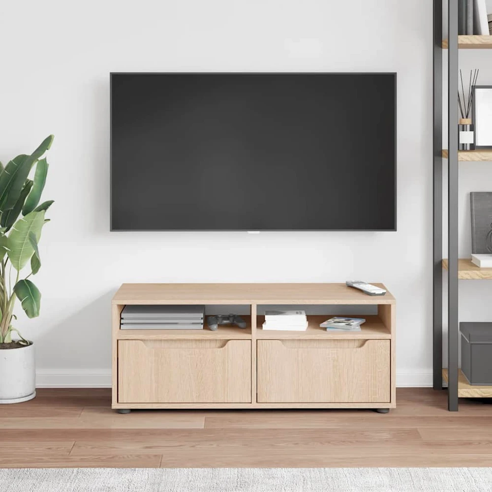 TV staliukas televizoriaus spintelė VISNES Sonoma ąžuolas 100x40x38 cm