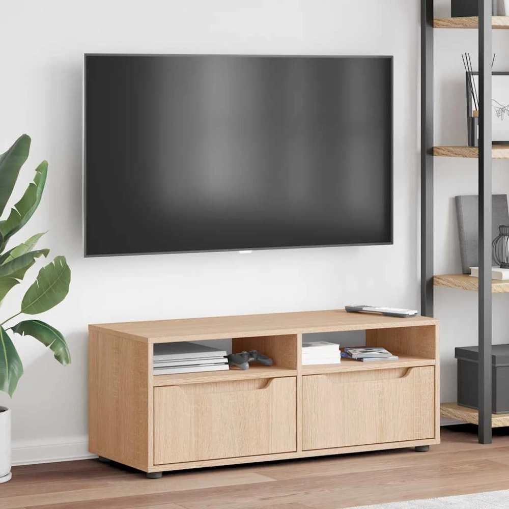 TV staliukas televizoriaus spintelė VISNES Sonoma ąžuolas 100x40x38 cm