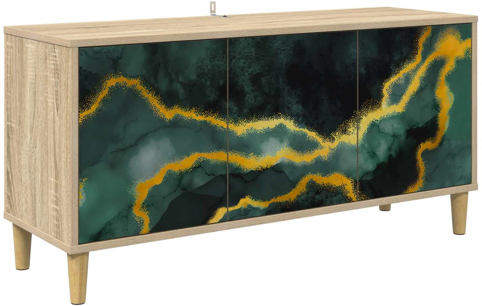 TV staliukas Televizoriaus spintelė WIJHE 102 x 33 x 50 cm Sonoma ąžuolo