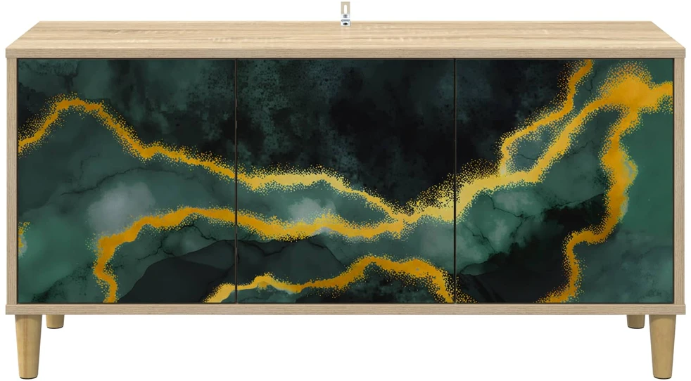 TV staliukas Televizoriaus spintelė WIJHE 102 x 33 x 50 cm Sonoma ąžuolo