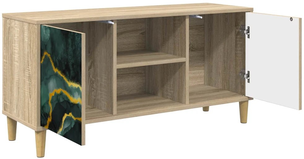 TV staliukas Televizoriaus spintelė WIJHE 102 x 33 x 50 cm Sonoma ąžuolo