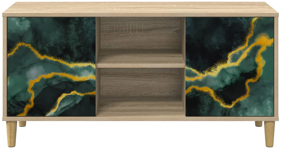 TV staliukas Televizoriaus spintelė WIJHE 102 x 33 x 50 cm Sonoma ąžuolo