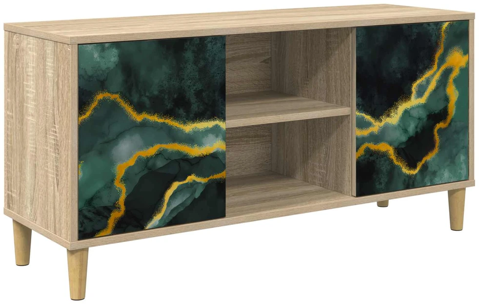 TV staliukas Televizoriaus spintelė WIJHE 102 x 33 x 50 cm Sonoma ąžuolo