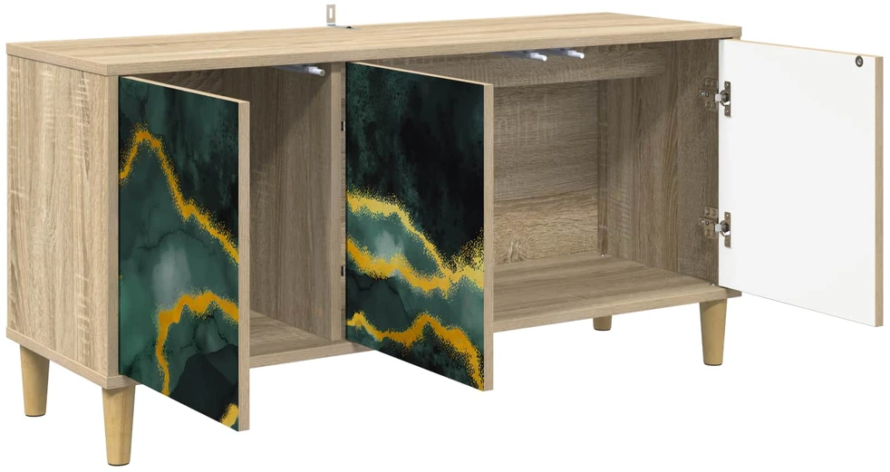 TV staliukas Televizoriaus spintelė WIJHE 102 x 33 x 50 cm Sonoma ąžuolo