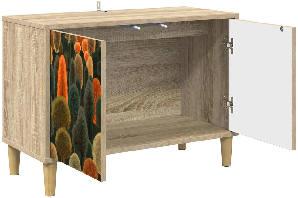 TV staliukas Televizoriaus spintelė ZAANDAM 69 x 33 x 50 cm Sonoma ąžuolo