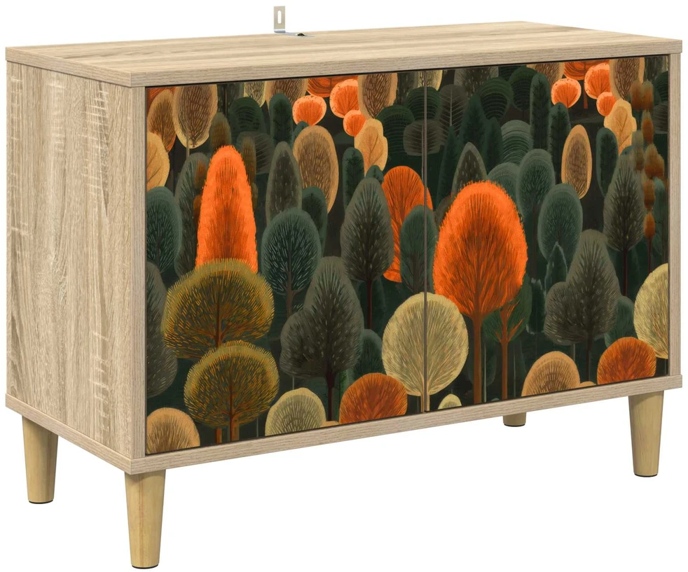 TV staliukas Televizoriaus spintelė ZAANDAM 69 x 33 x 50 cm Sonoma ąžuolo