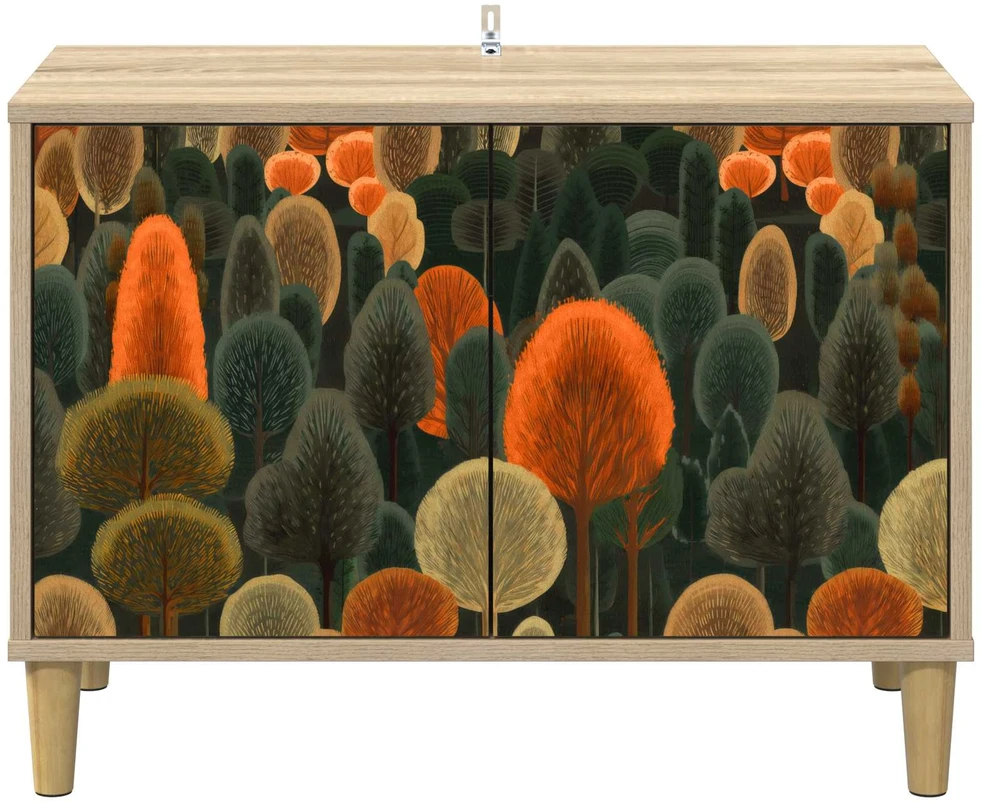 TV staliukas Televizoriaus spintelė ZAANDAM 69 x 33 x 50 cm Sonoma ąžuolo