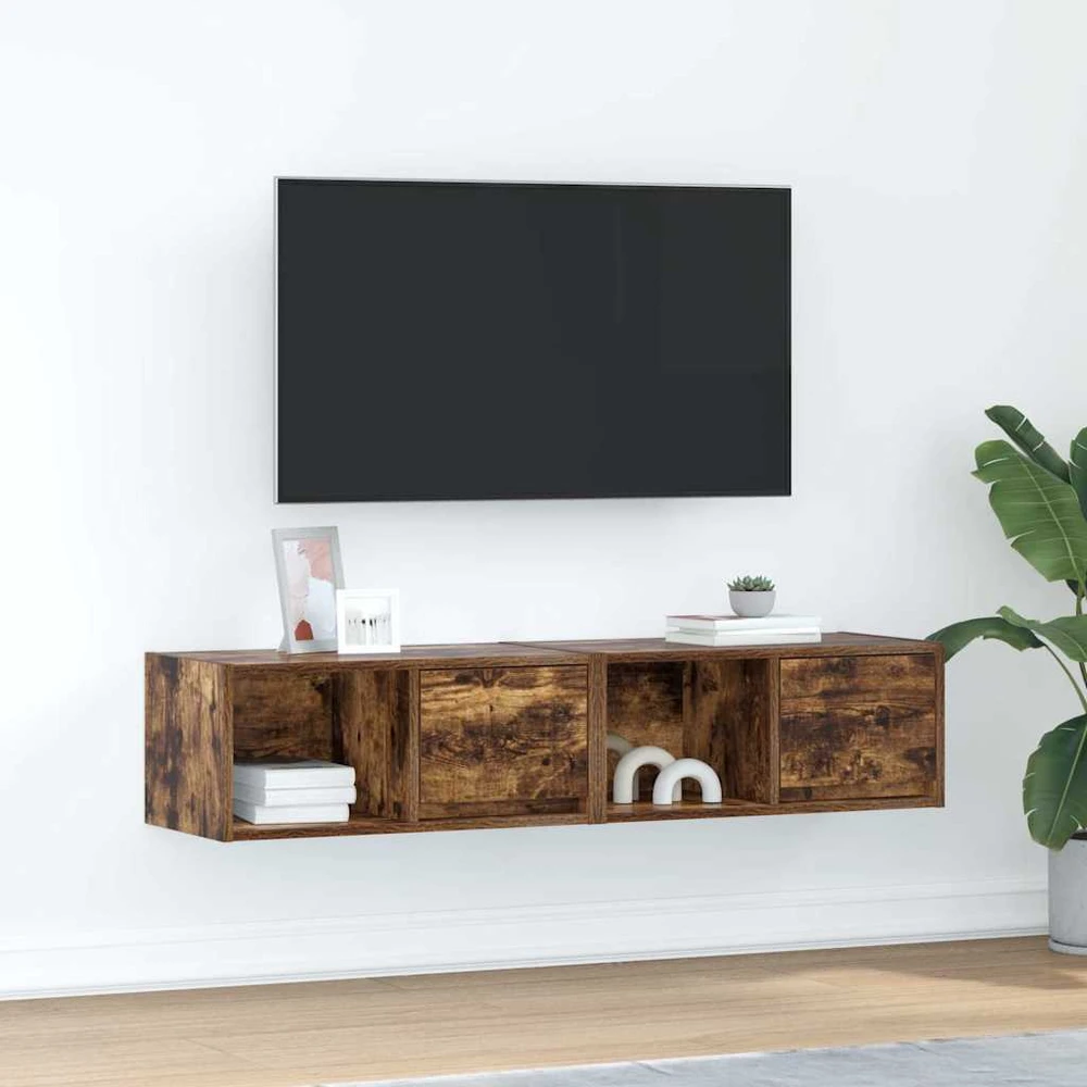 TV staliukas Televizoriaus spintelės, 2vnt., 60x31x25,5 cm, mediena