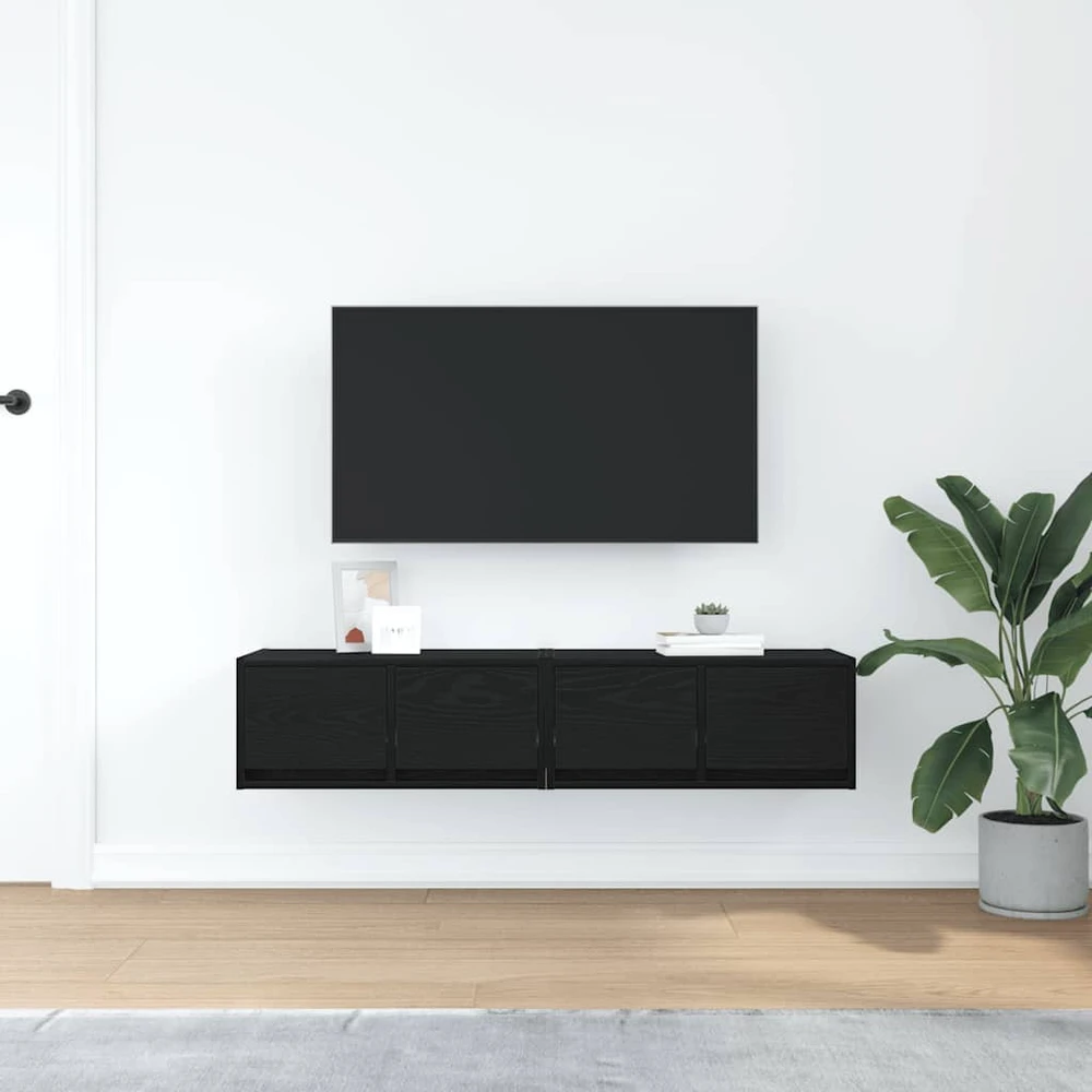 TV staliukas Televizoriaus spintelės, 2vnt., 60x31x25,5 cm, mediena