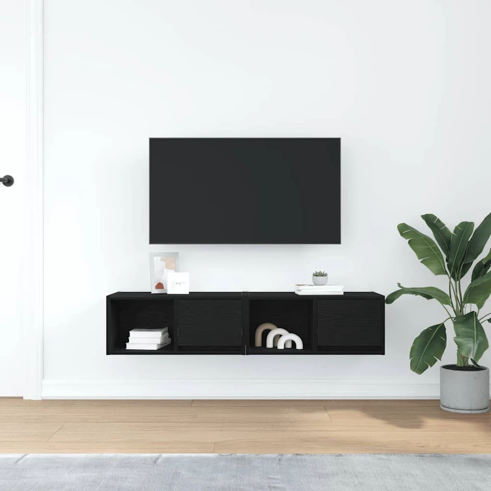 TV staliukas Televizoriaus spintelės, 2vnt., 60x31x25,5 cm, mediena