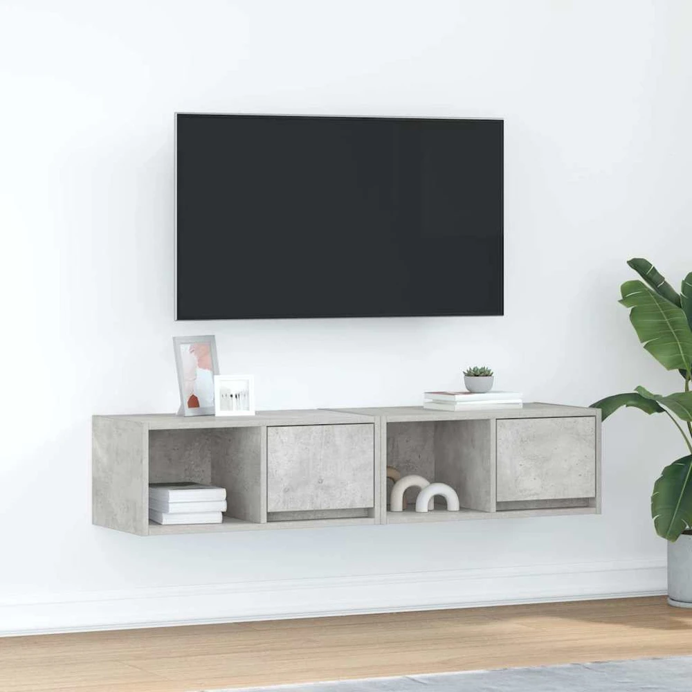 TV staliukas Televizoriaus spintelės, 2vnt., 60x31x25,5 cm, mediena