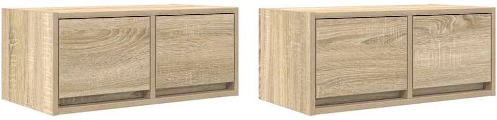TV staliukas Televizoriaus spintelės, 2vnt., 60x31x25,5 cm, mediena