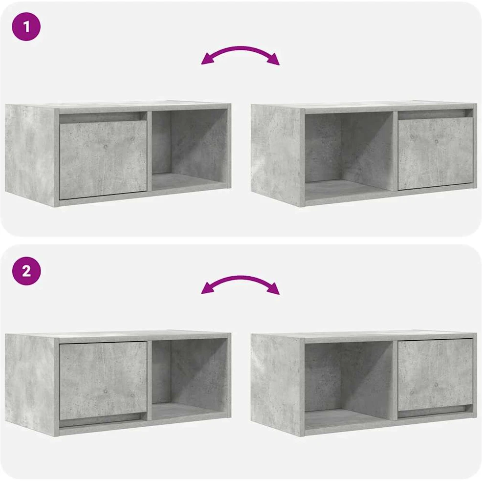 TV staliukas Televizoriaus spintelės, 2vnt., 60x31x25,5 cm, mediena