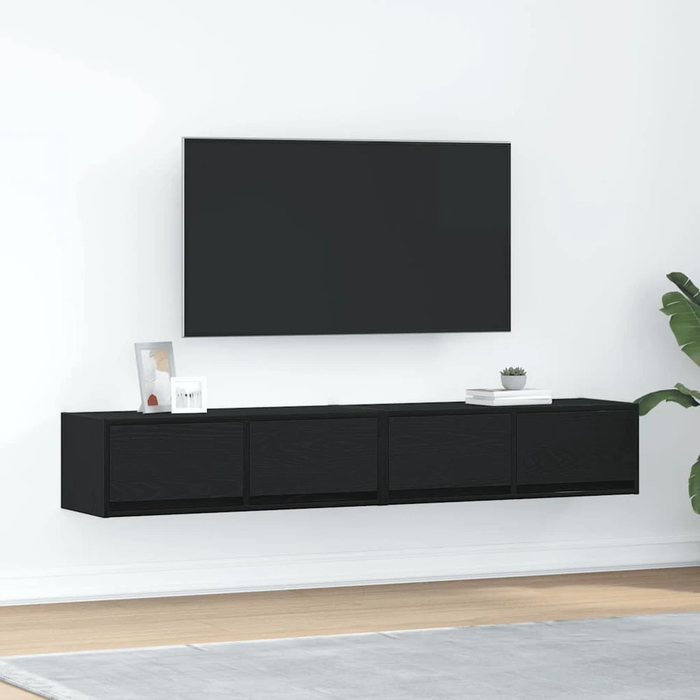 TV staliukas Televizoriaus spintelės, 2vnt., 80x31x25,5 cm, mediena