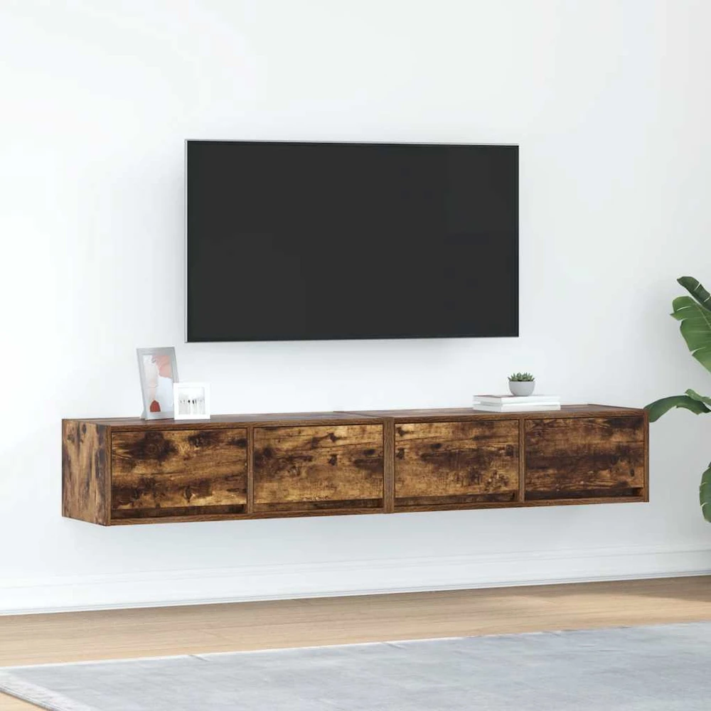 TV staliukas Televizoriaus spintelės, 2vnt., 80x31x25,5 cm, mediena