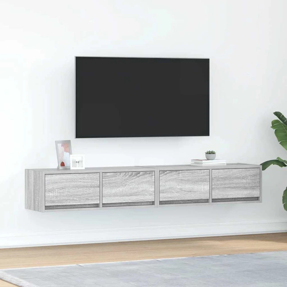 TV staliukas Televizoriaus spintelės, 2vnt., 80x31x25,5 cm, mediena