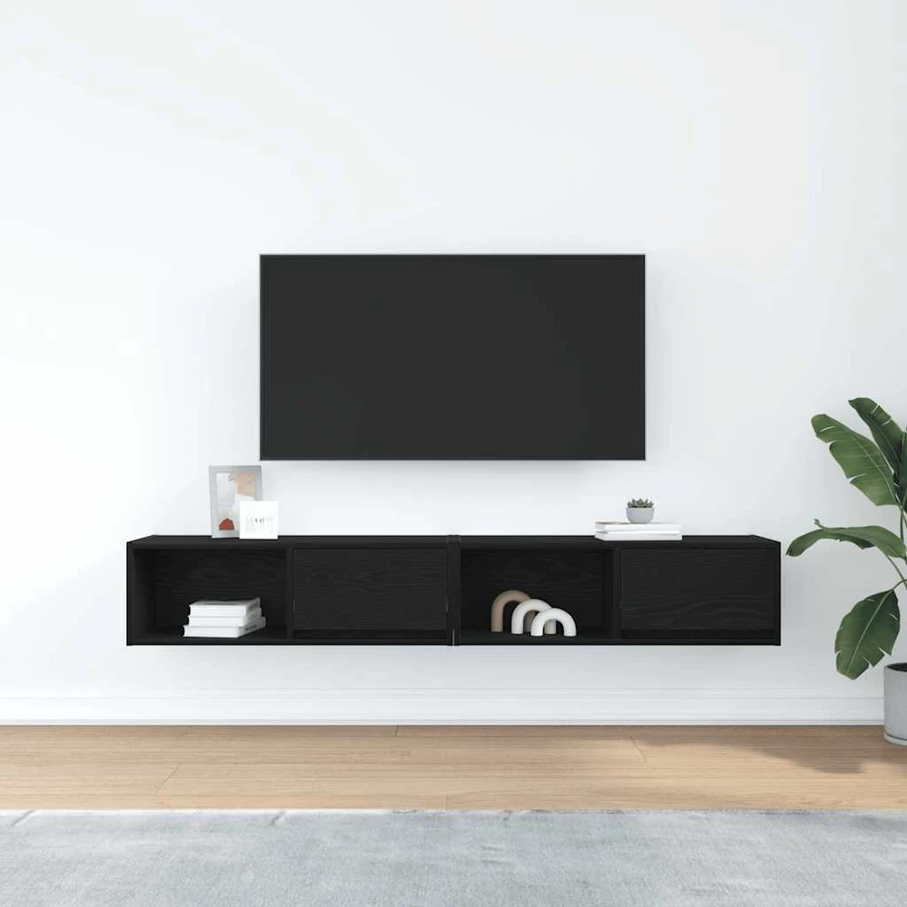 TV staliukas Televizoriaus spintelės, 2vnt., 80x31x25,5 cm, mediena
