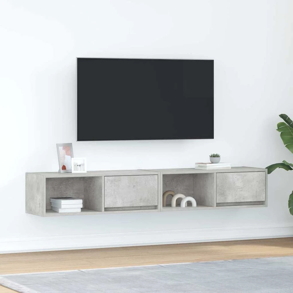 TV staliukas Televizoriaus spintelės, 2vnt., 80x31x25,5 cm, mediena